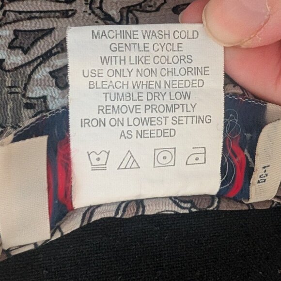 Donkenny Classics Neutral Abstract Print Short Sleeve Button-Up Shirt Size XL - Picture 6 of 6